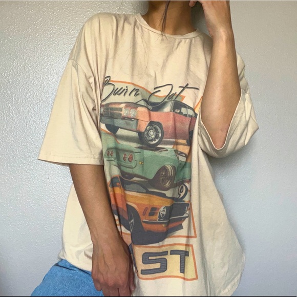 SHEIN Tops - Vintage Style Race Car Tee